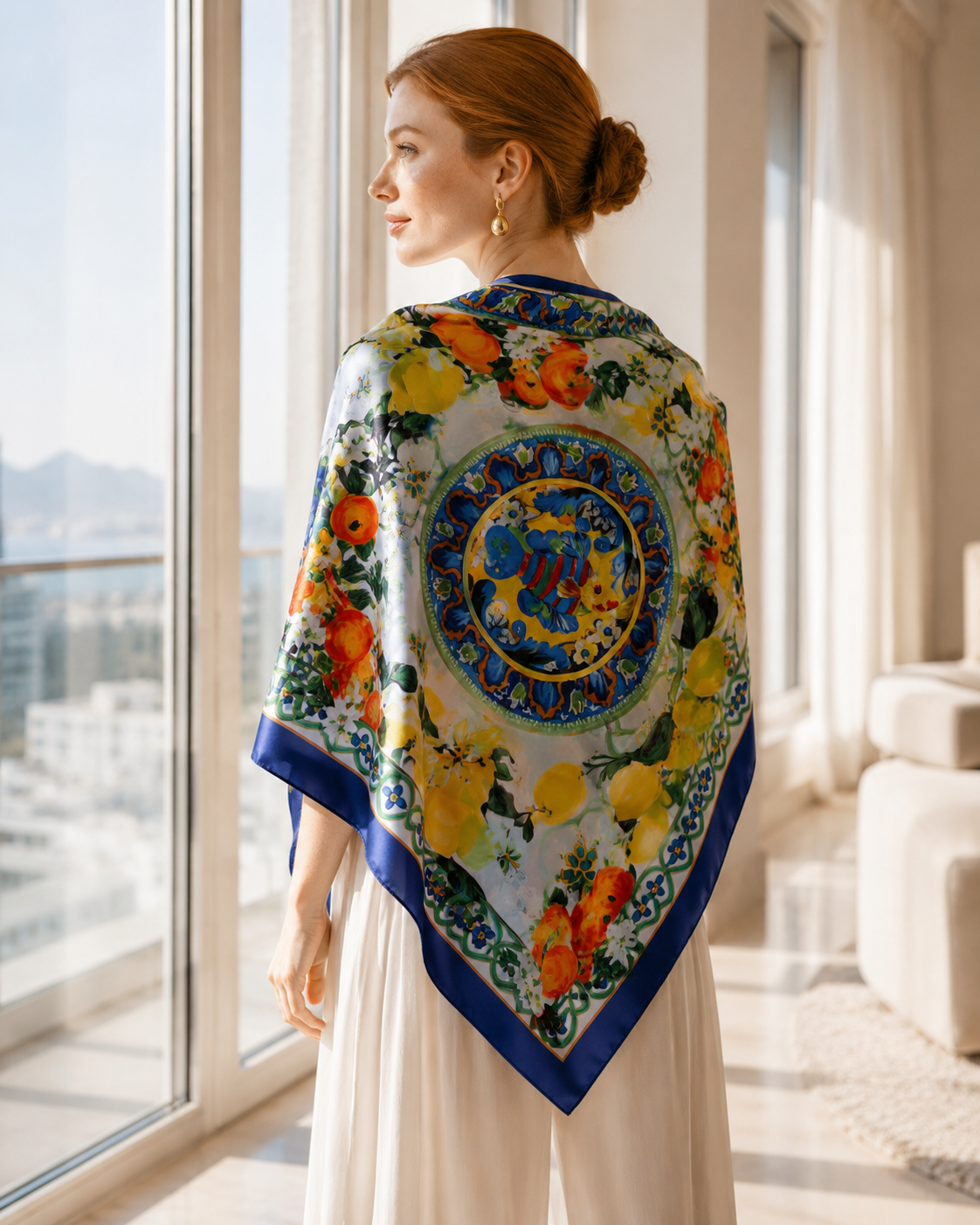 Lisbon Double Sided Scarf 