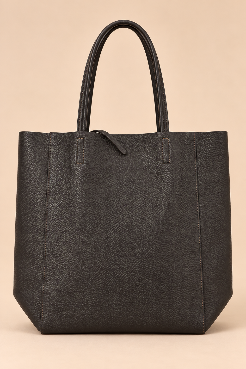 Liz Leather Tote Bag in Brown 