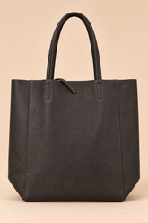 Liz Leather Tote Bag in Brown 