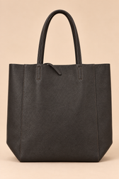 Liz Leather Tote Bag in Brown 
