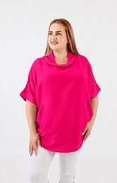 Lottie Blouse in Fuchsia 