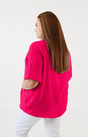 Lottie Blouse in Fuchsia 