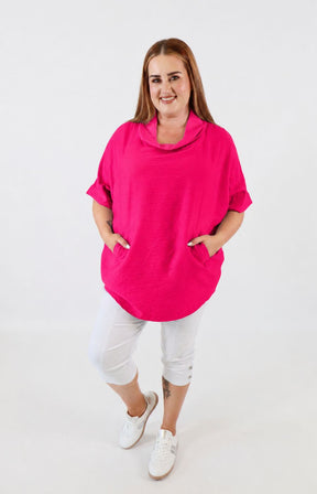 Lottie Blouse in Fuchsia 