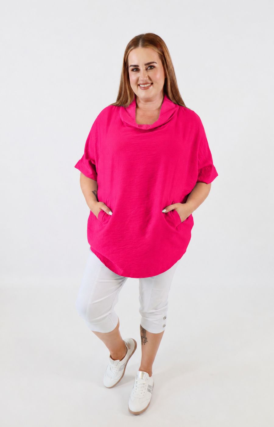 Lottie Blouse in Fuchsia 
