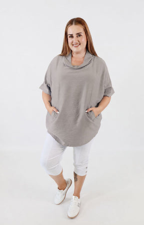 Lottie Blouse in Grey 