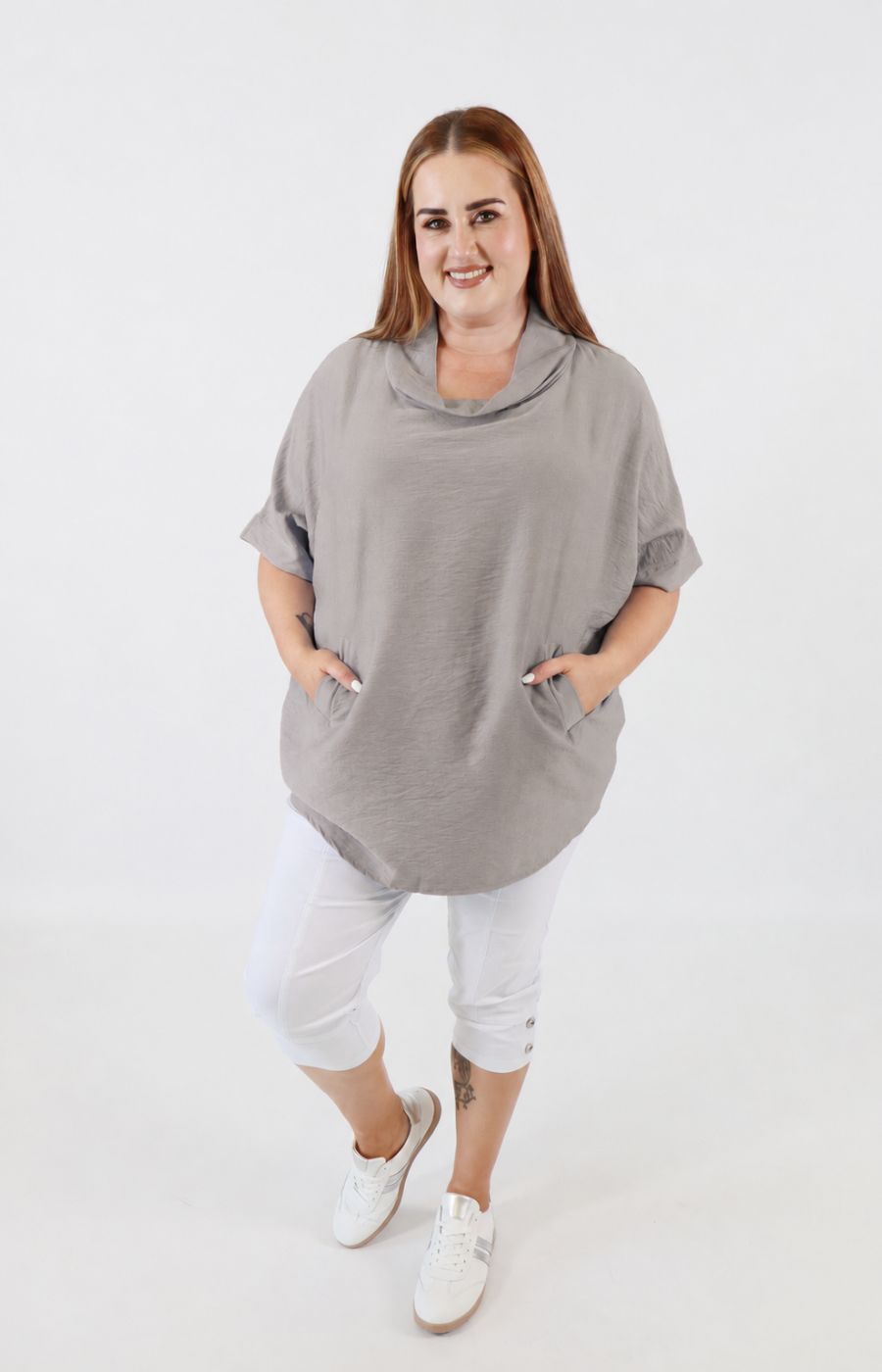 Lottie Blouse in Grey 
