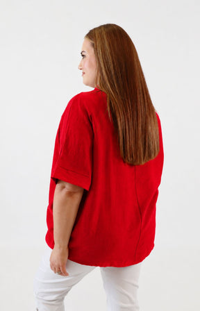 Lottie Blouse in Red 