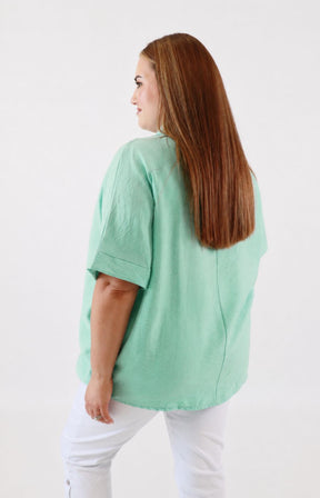 Lottie Blouse in Turquoise 