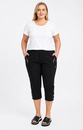 Lucie Crop Trousers Black