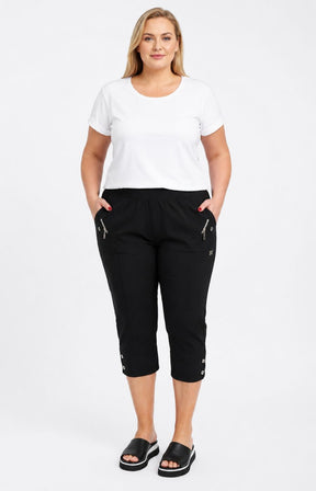  Lucie Crop Trousers Black