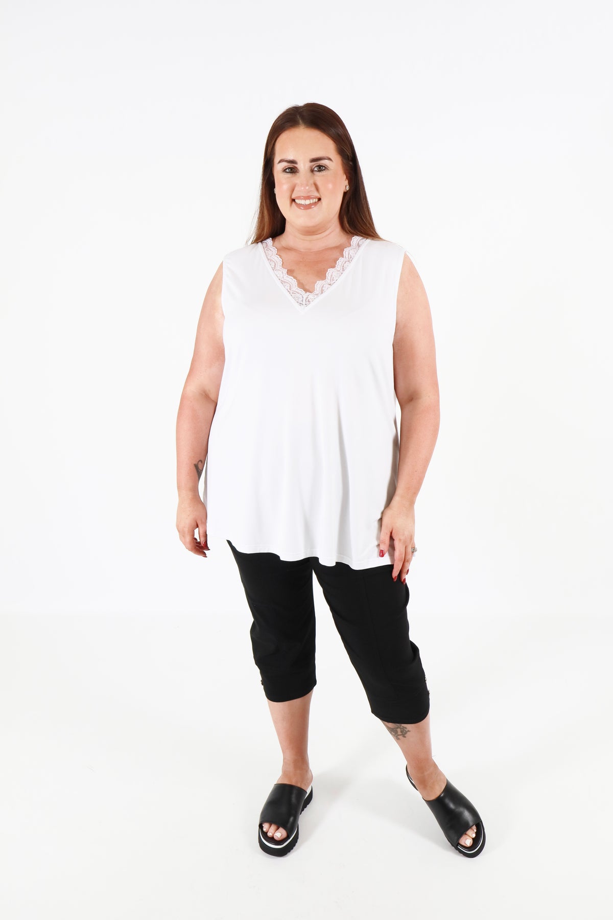 Lucie Crop Trousers Black
