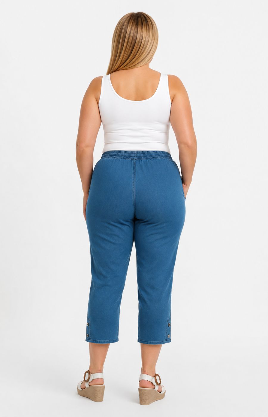Lucie Crop Trousers Denim 