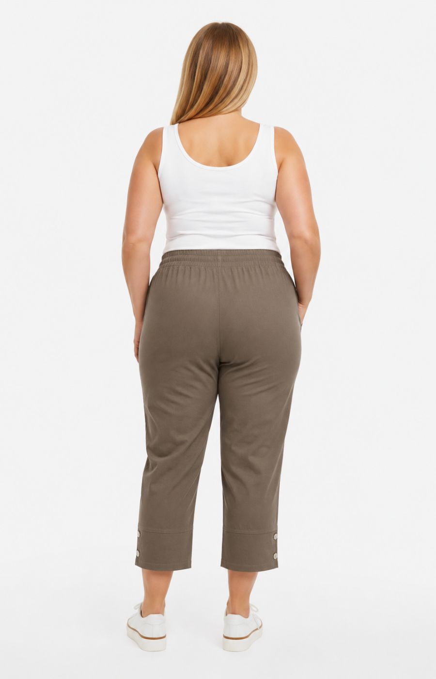 Lucie Crop Trousers Taupe 