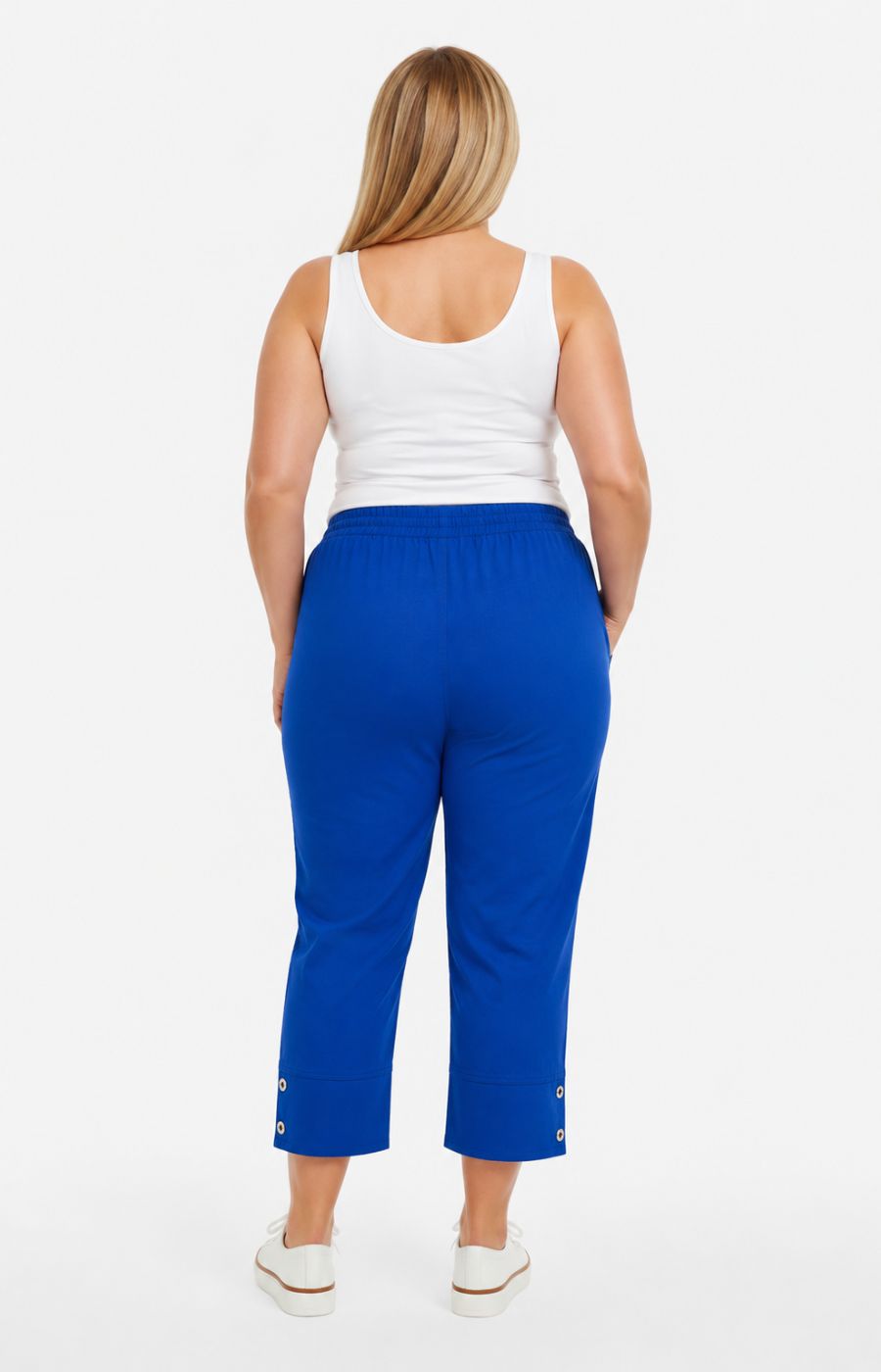 Lucie Crop Trousers in Royal Blue 