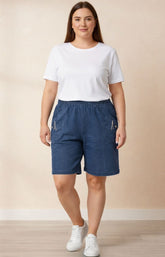 Lucie Shorts in Denim 