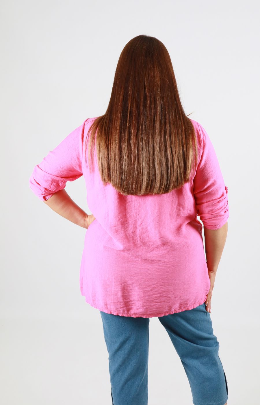 Luna Blouse in Fuchsia 