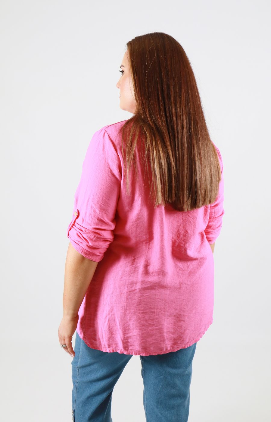 Luna Blouse in Fuchsia 
