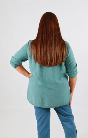 Luna Blouse in Khaki 