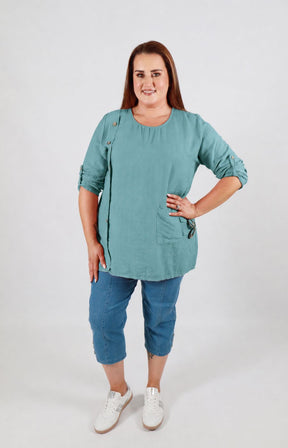 Luna Blouse in Khaki 