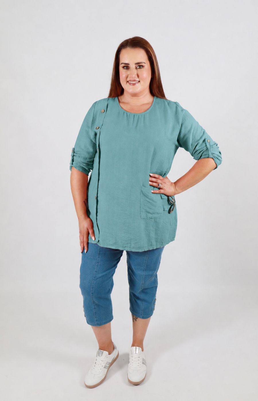 Luna Blouse in Khaki 