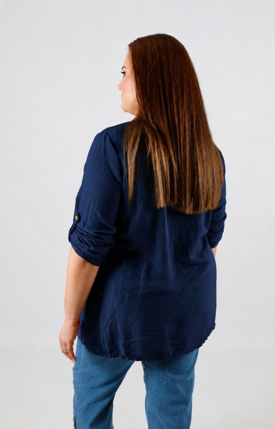 Luna Blouse in Navy 
