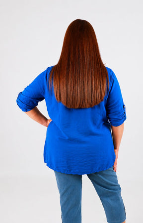 Luna Blouse in Royal Blue 