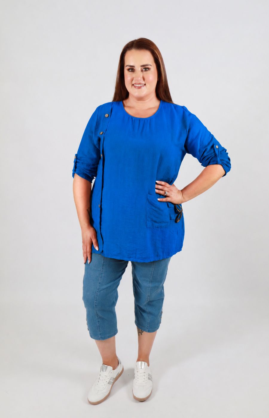 Luna Blouse in Royal Blue 