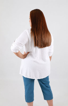 Luna Blouse in White 