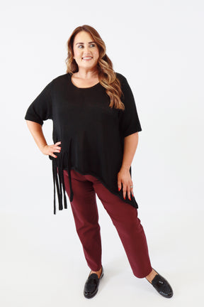 Lydia Knit Top in Black