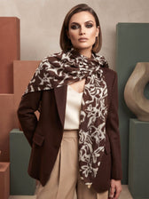 Lynn Scarf in Coffee , This image was created using AI
