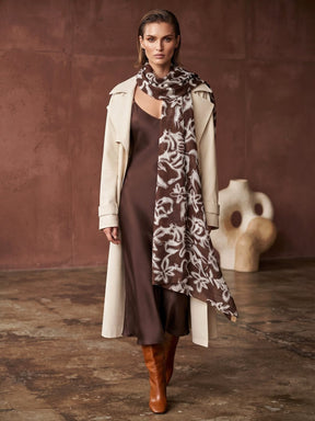Lynn Scarf in Coffee , This image was created using AI
