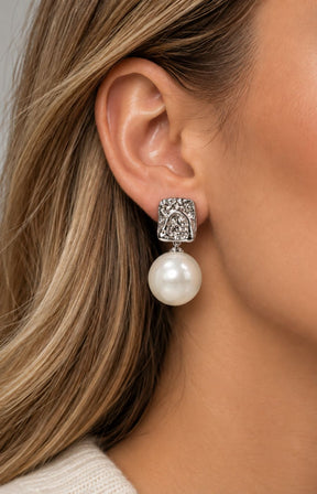 Lyra Earrings in Silver 