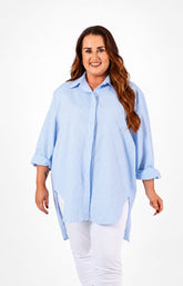Mabel Sparkle Shirt in Blue 