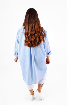Mabel Sparkle Shirt in Blue 
