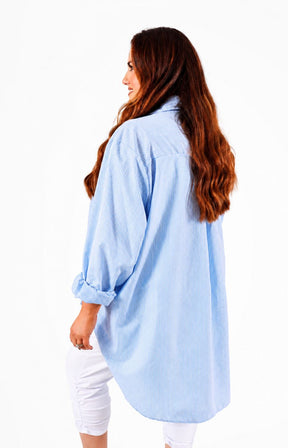 Mabel Sparkle Shirt in Blue 