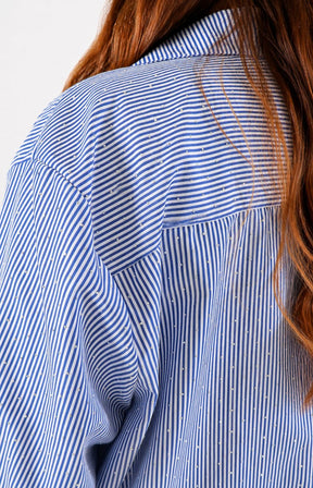 Mabel Sparkle Shirt in Navy 