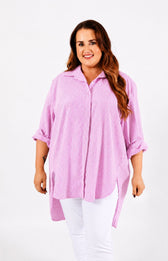 Mabel Sparkle Shirt in Pink 