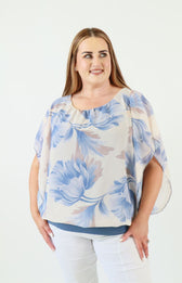 Maeve Blouse in Cornflower Blue 