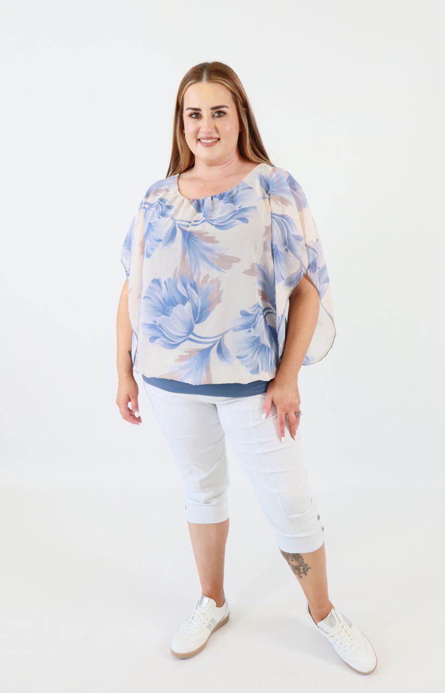Maeve Blouse in Cornflower Blue 