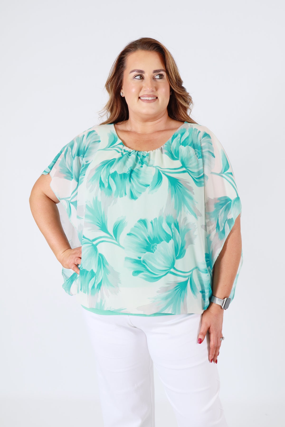 Maeve Blouse in Turquoise