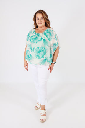 Maeve Blouse in Turquoise