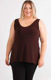 Magna A-Line Vest in Brown