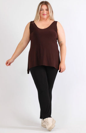 Magna A-Line Vest in Brown