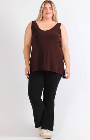 Magna A-Line Vest in Brown
