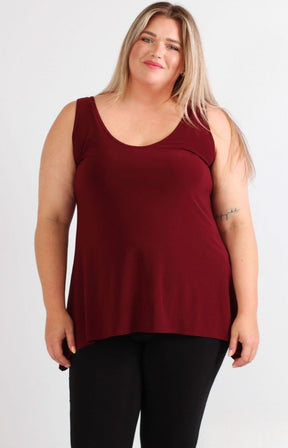 Magna A-Line Vest in Wine