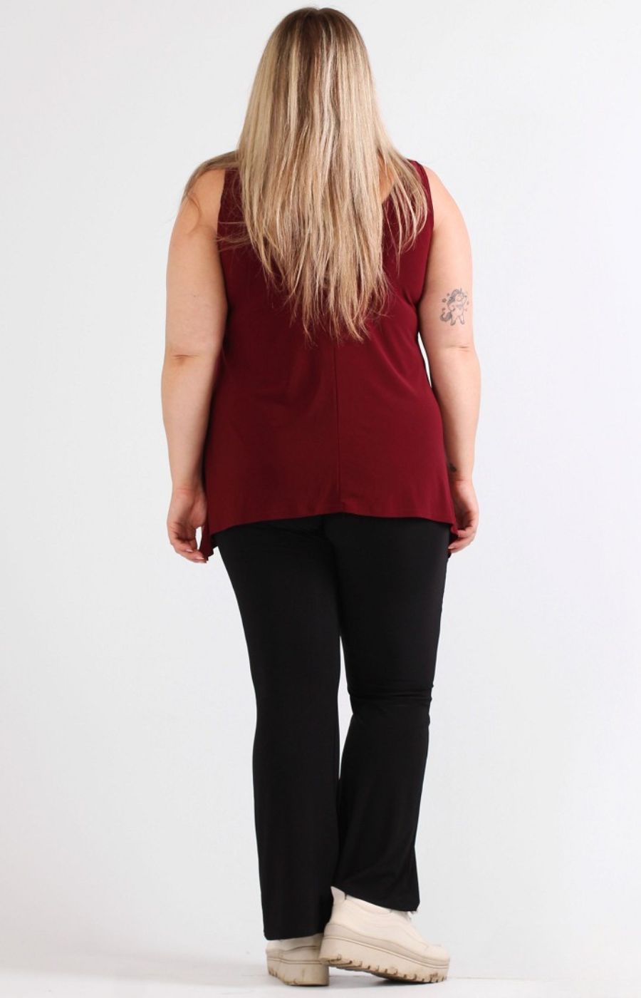 Magna A-Line Vest in Wine