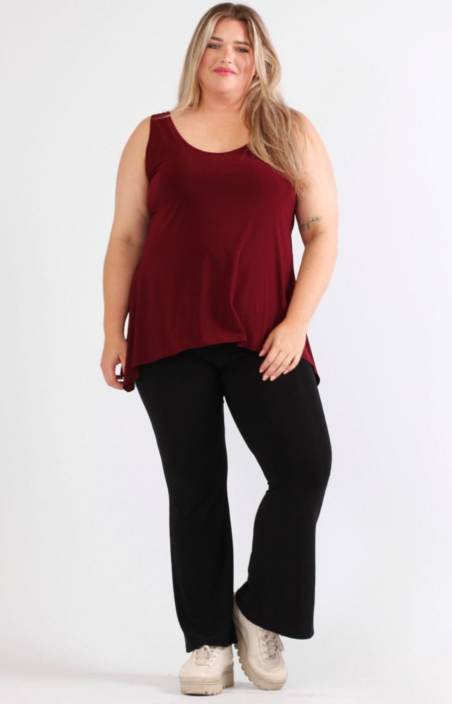 Magna A-Line Vest in Wine