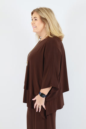 Magna One Size Top in Brown