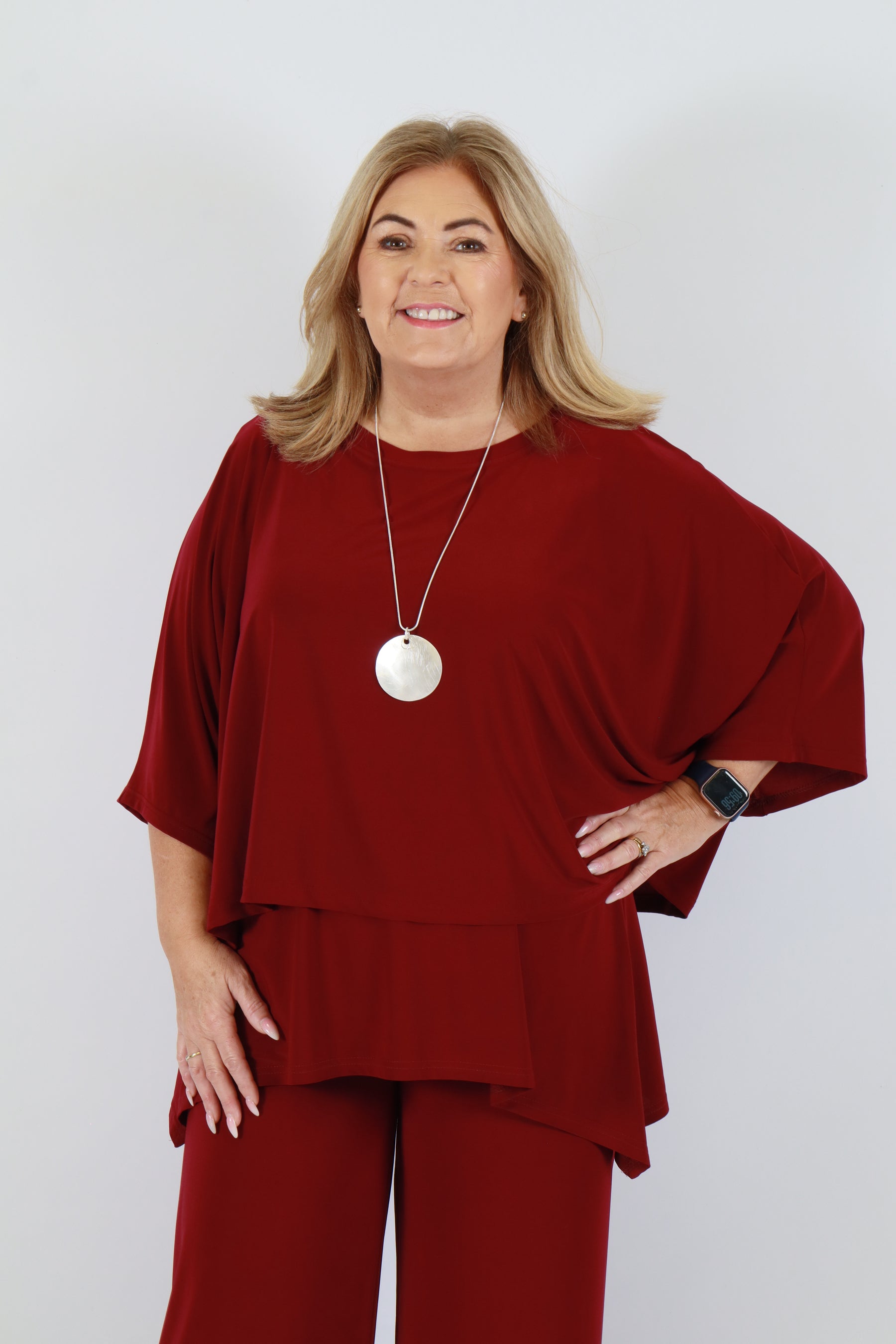 Magna One Size Top in Wine