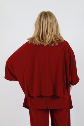 Magna One Size Top in Wine